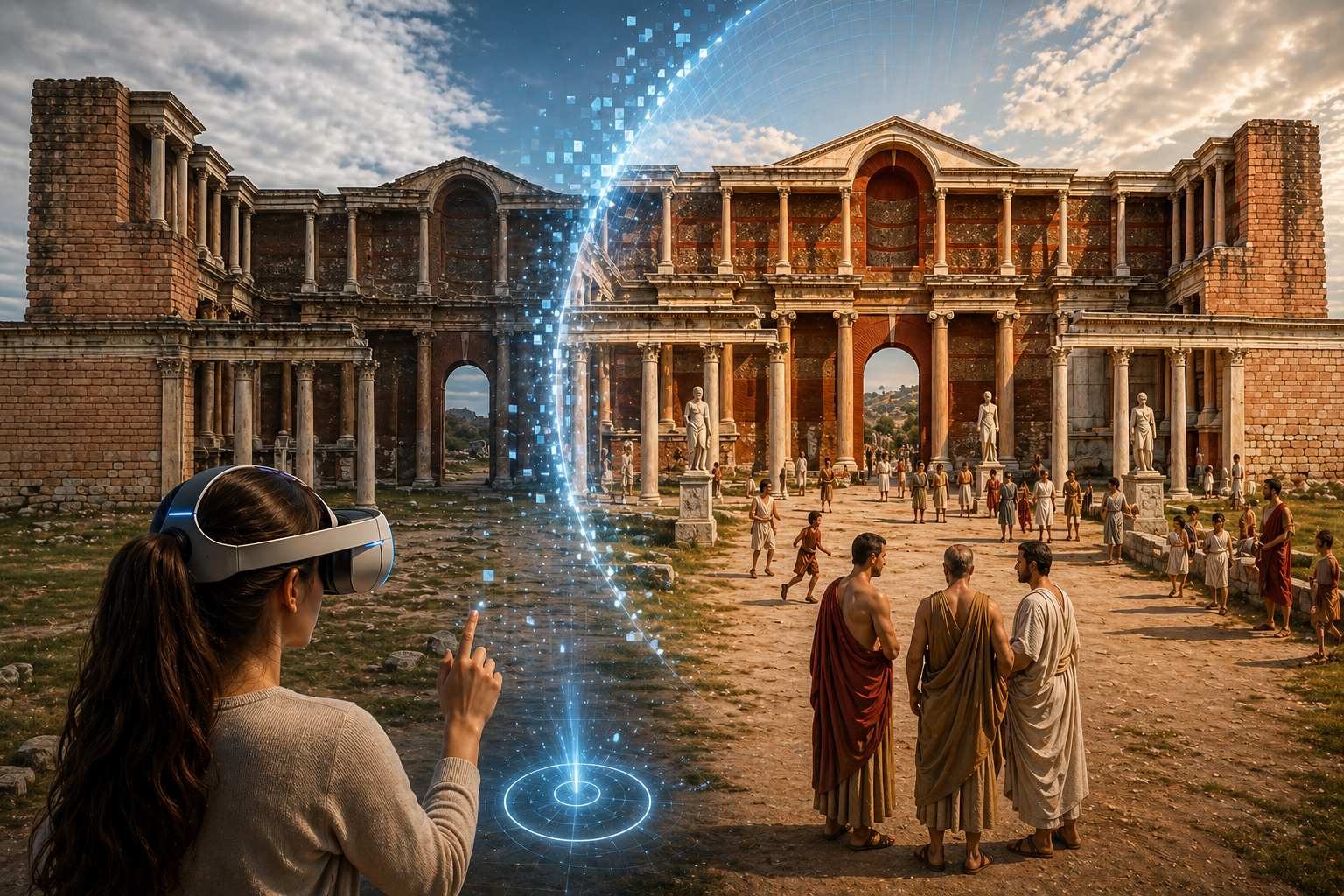 486. Manisa Mesir Festivali Sardes VR deneyimi — antik kent kalıntıları üzerinde sanal gerçeklikle yeniden inşa edilen yapılar